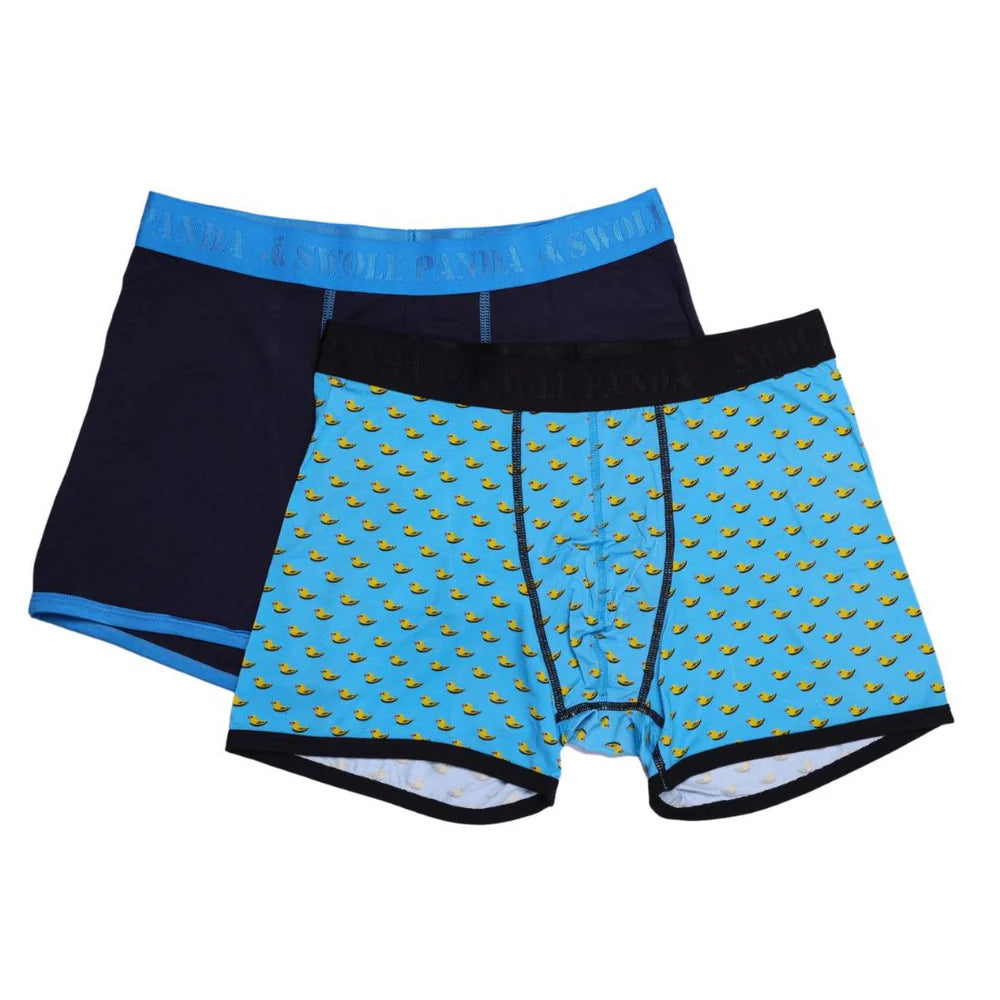 Bamboo Boxers Blue Duck Set