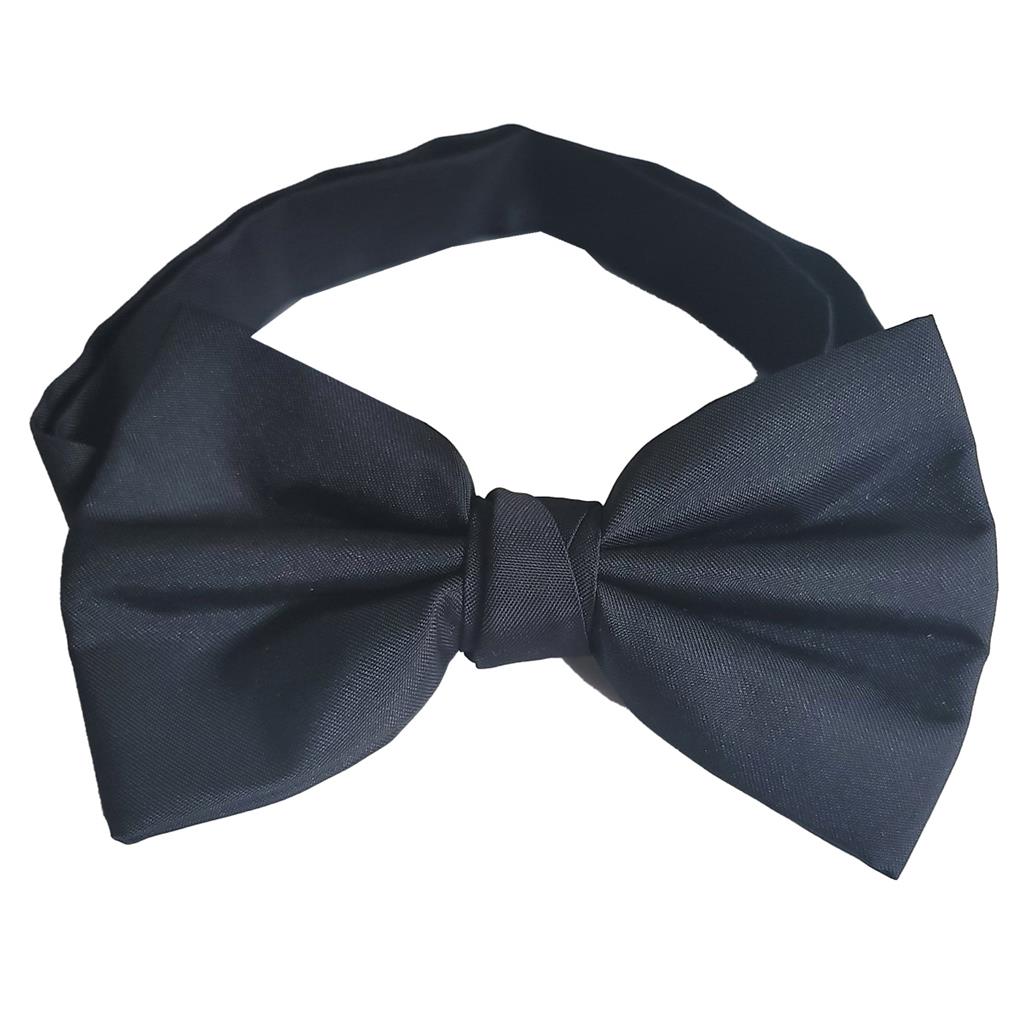Black Satin Bow Tie