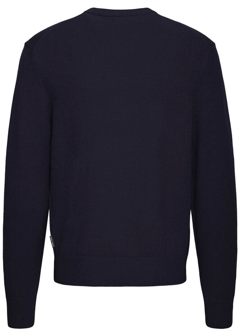 Crew Neck Knit Jumper Navy