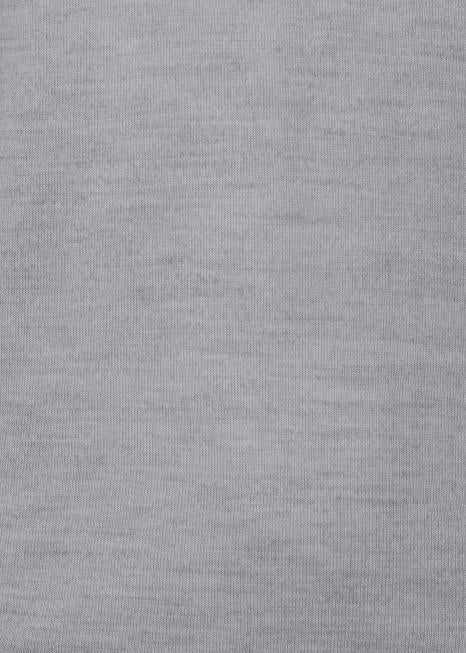 Fine Knit Crew Neck Light Grey