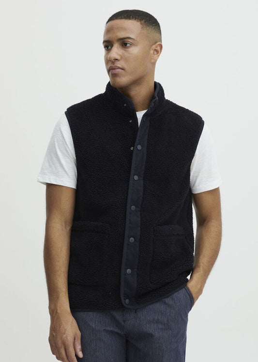 Fleece Gilet Black