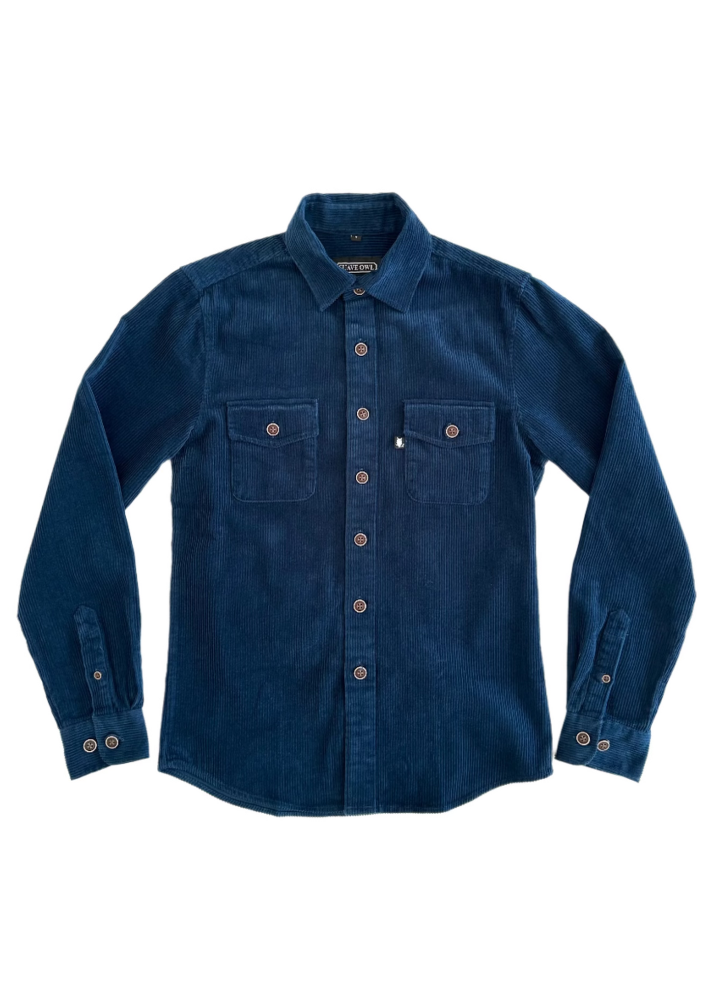 SUAVE OWL Corduroy Overshirt Midnight Blue