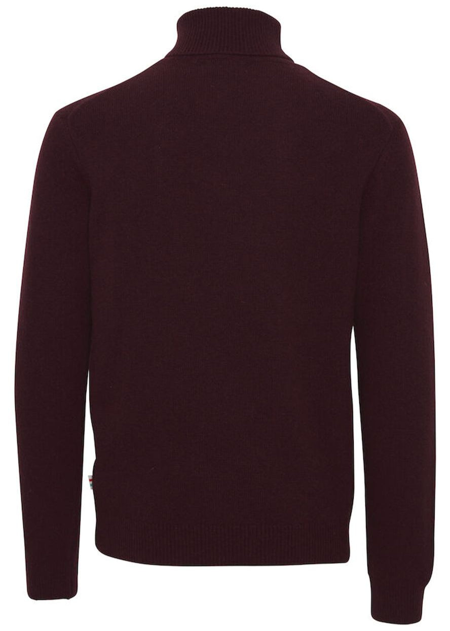 Lambswool Roll Neck Wine