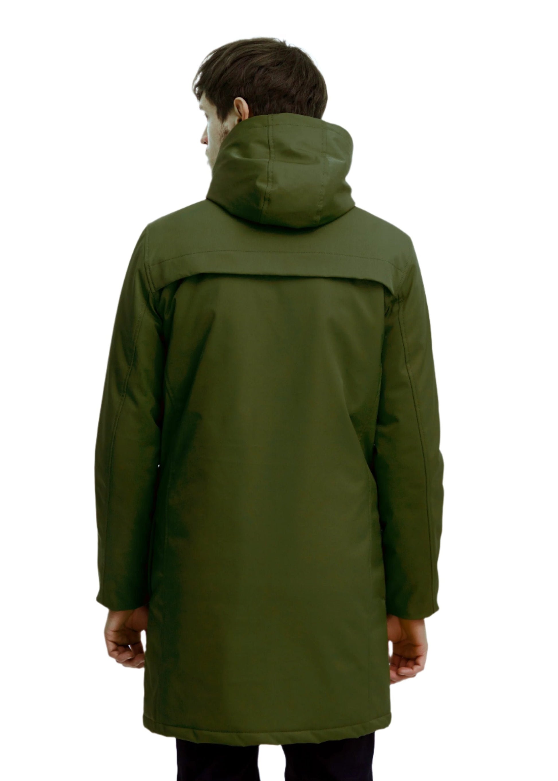 Long Parka Coat Green