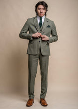 Load image into Gallery viewer, Miami sage suit for men - full suit shown from front
