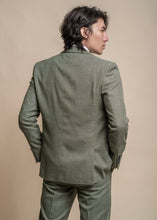 Load image into Gallery viewer, Miami sage suit for men - reverse of jacket
