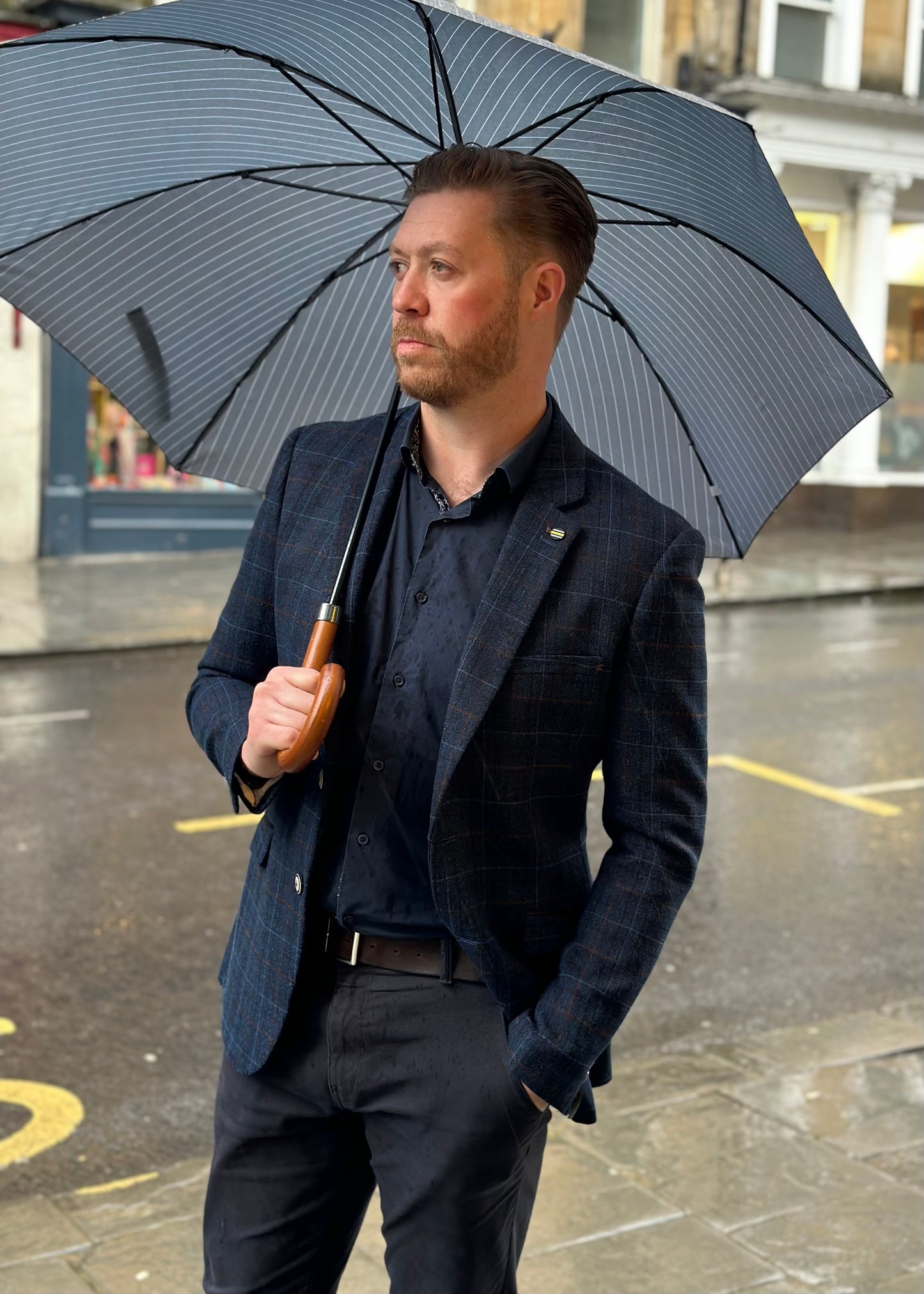 Navy Outfit Smart Casual Look