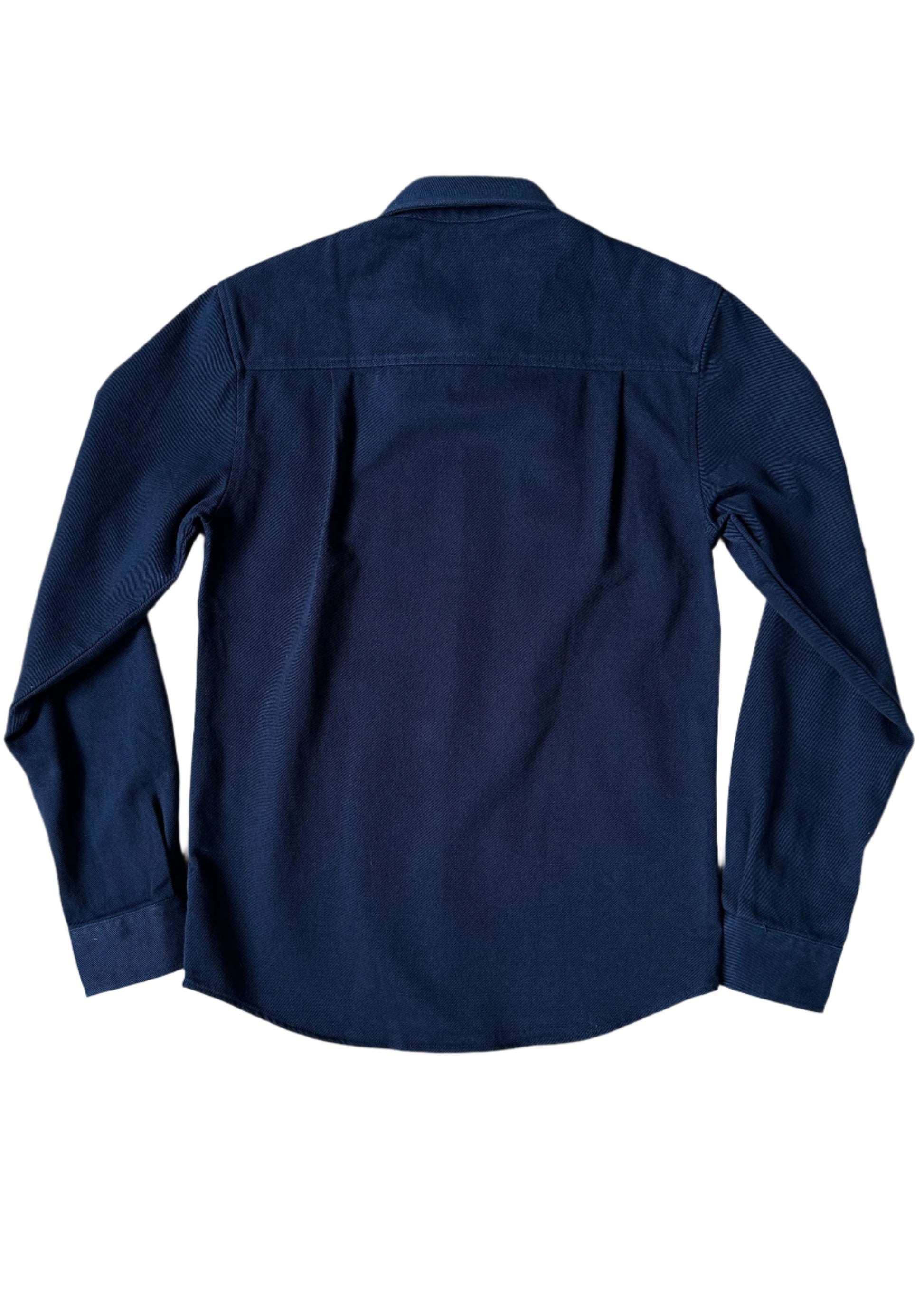 SUAVE OWL Men's Twill Overshirt Navy Back