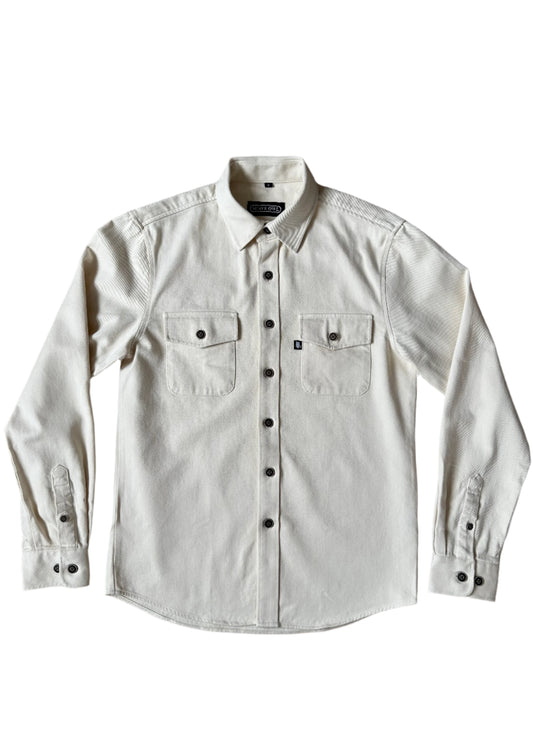 SUAVE OWL Best Men's Twill Overshirt Stone