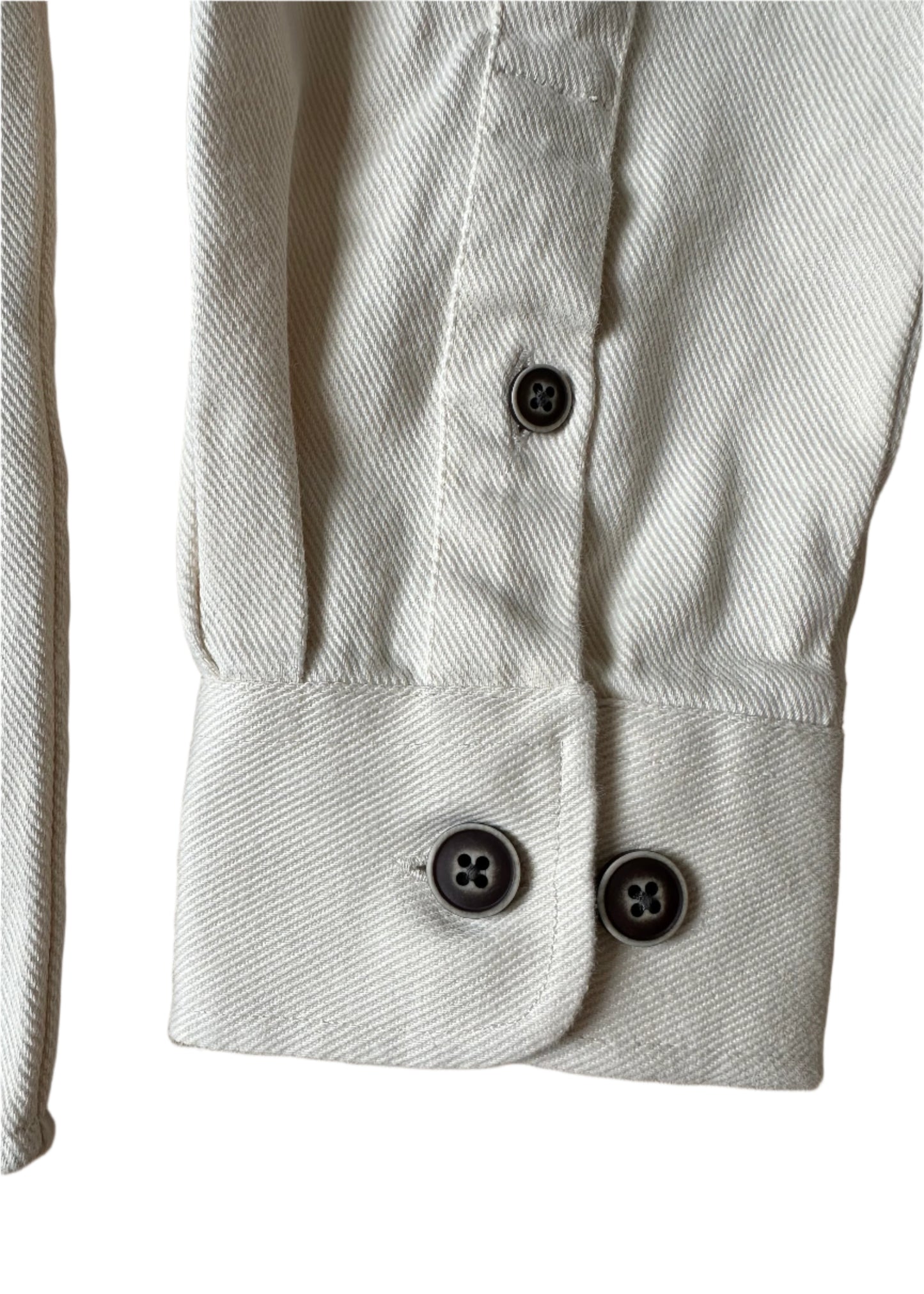 SUAVE OWL Men's Twill Overshirt Stone Cuff