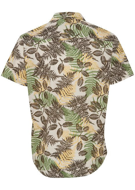Short Sleeve Green Leaf Shirt