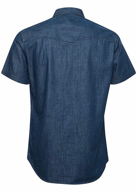 Short-Sleeve Thin Denim Shirt