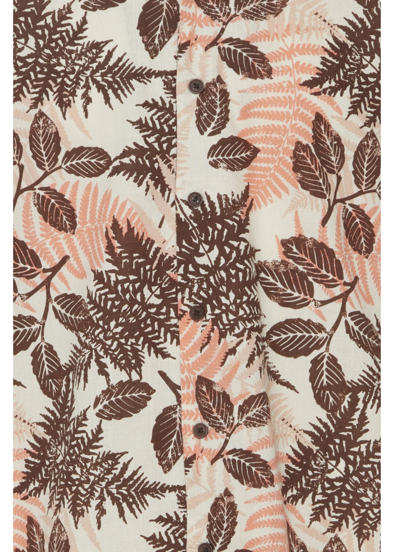 Short Sleeve Coral Leaf Shirt