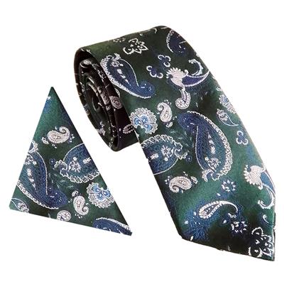 Strong Paisley Tie & Pocket Square Set