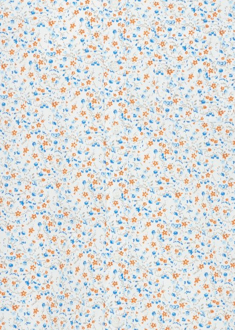 White Ditsy Print Shirt