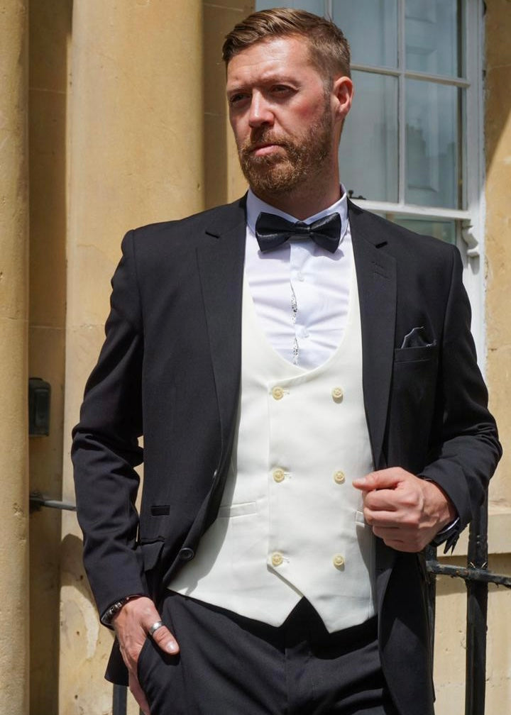 Cavani Marco Ecru White Waistcoat – Suave Owl Menswear