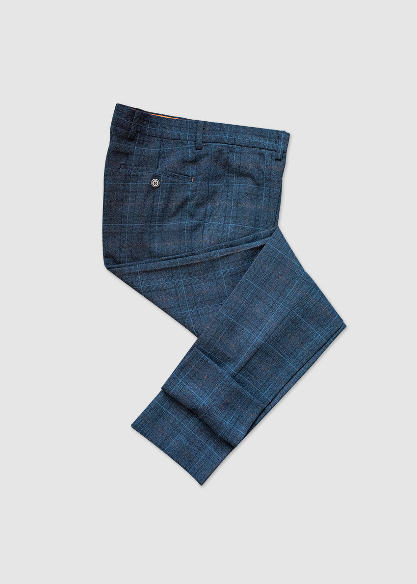 Cavani Cody Navy Tweed Trousers