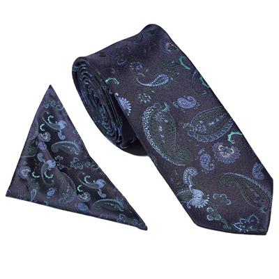 Strong Paisley Tie & Pocket Square Set