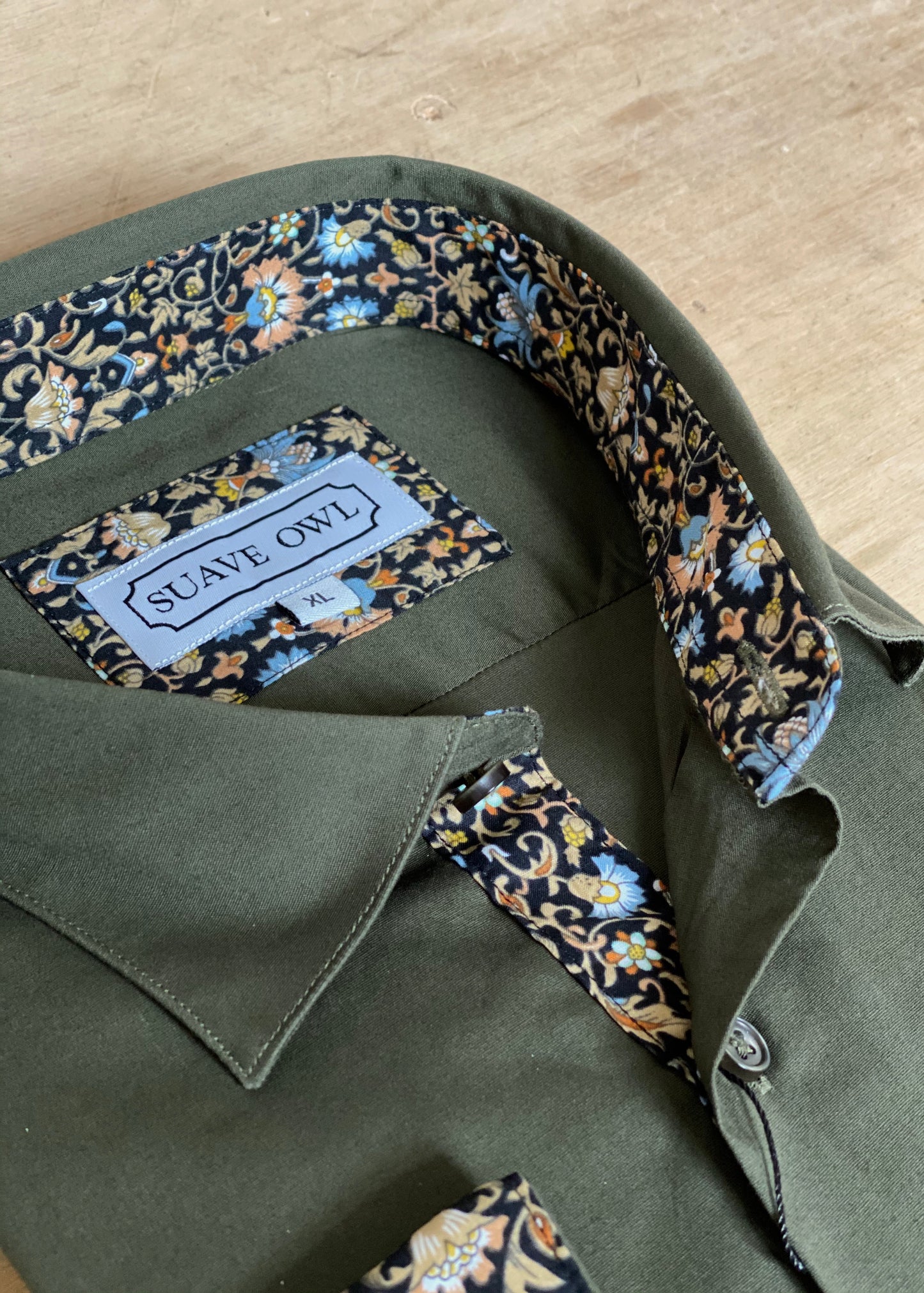 SUAVE OWL Olive Shirt