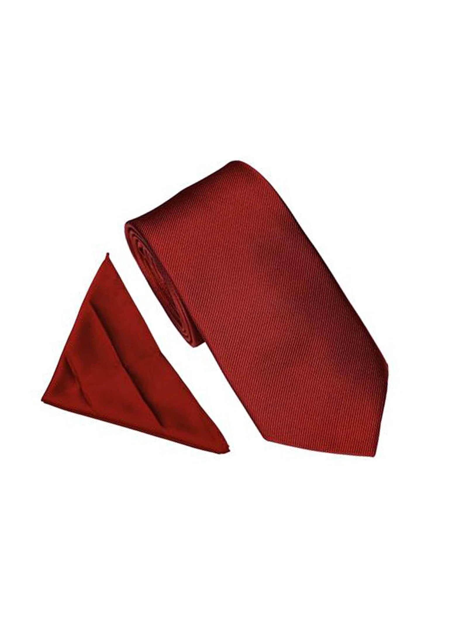 Twill Tie & Pocket Square Orange Wedding