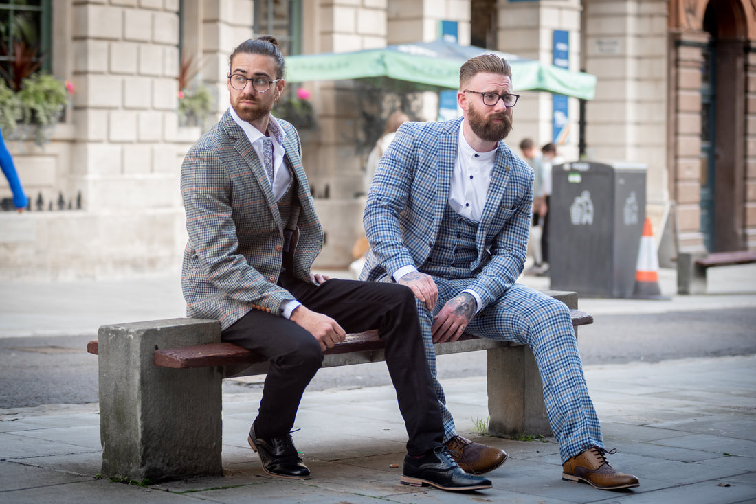 Marc Darcy Tweed Three Piece Suits