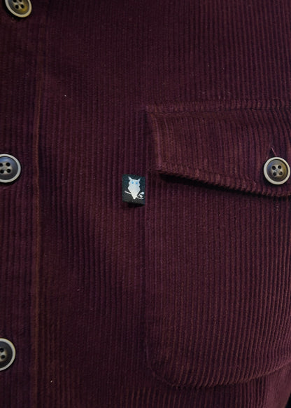 SUAVE OWL Corduroy Overshirt Plum