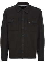 Load image into Gallery viewer, Men&#39;s overshirt in black, showing front view.
