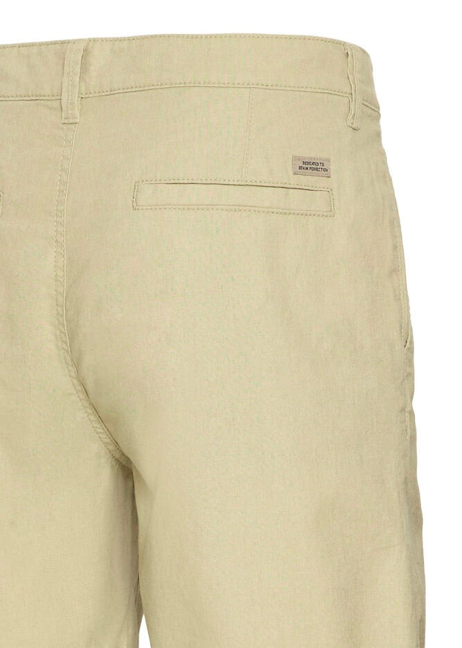 Woven Linen Blend Shorts Beige