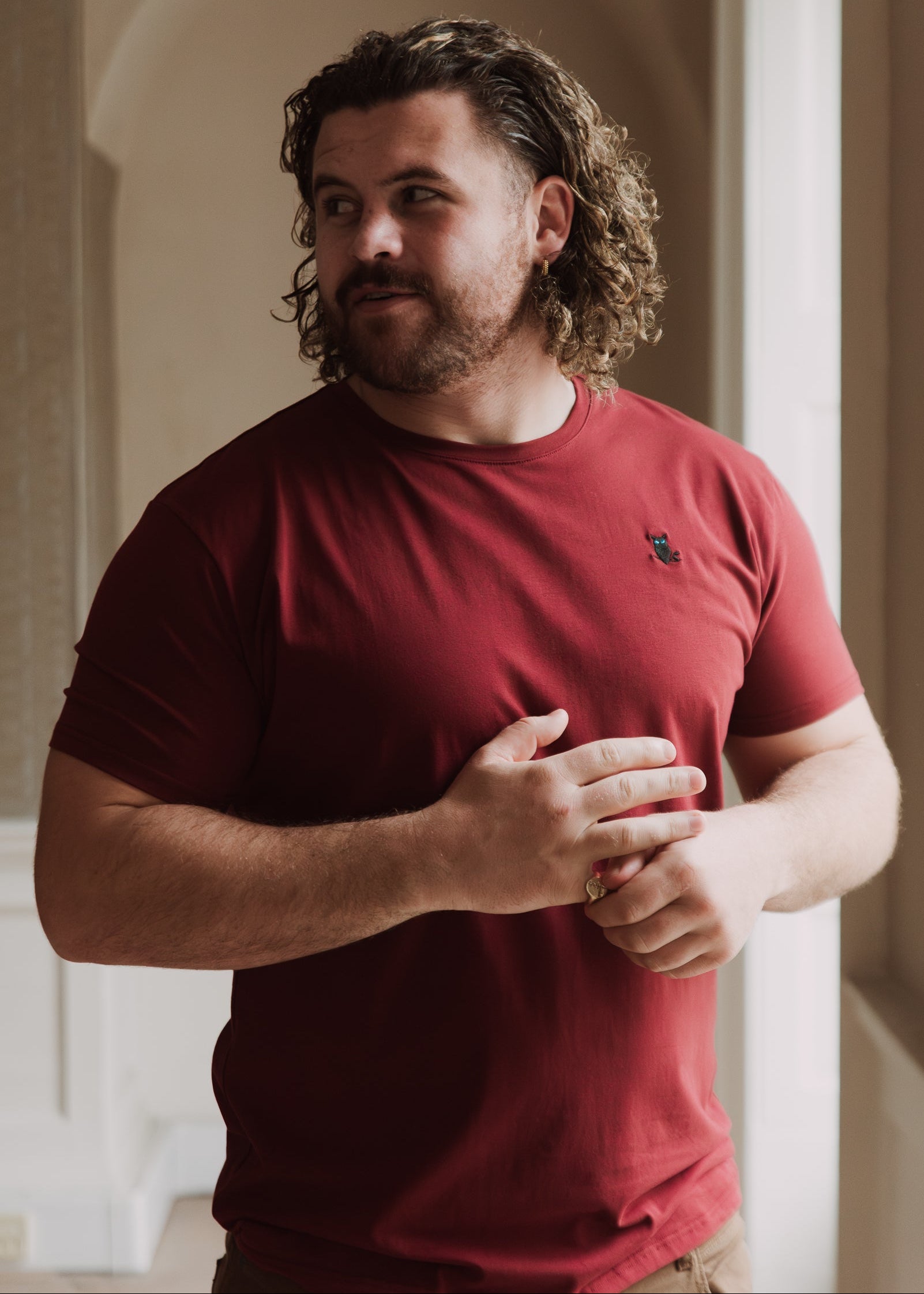 Alfie Barbeary Bath Rugby SUAVEOWL Wine T-Shirt