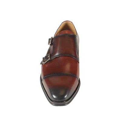 Azor Lombardy Monk Strap Brown