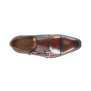 Azor Lombardy Monk Strap Brown