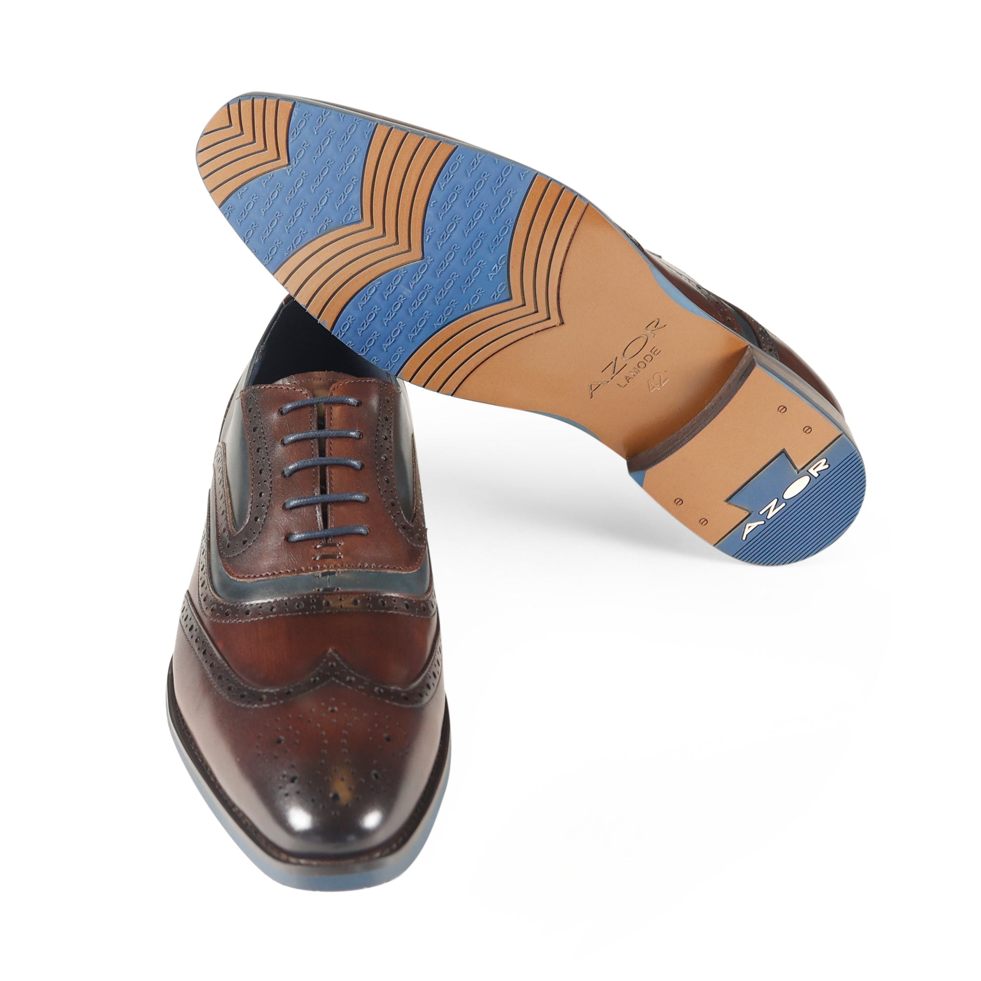 Azor Webster Shoe Brown/Navy