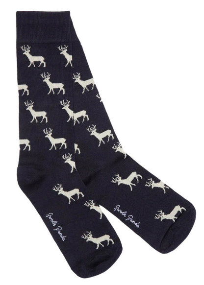 Bamboo socks for men with stags