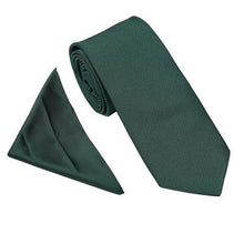 Load image into Gallery viewer, Plain Twill Tie &amp; Pocket Square Set
