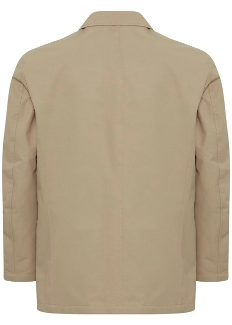 Men's Car Coat Taupe - Reverse