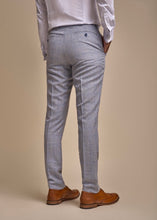 Load image into Gallery viewer, Caridi sky suit for men showing reverse of suit trousers.
