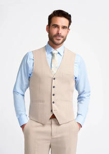 Cavani Miami Beige Waistcoat