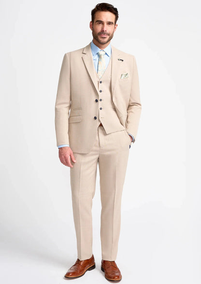 Cavani Miami Beige Waistcoat