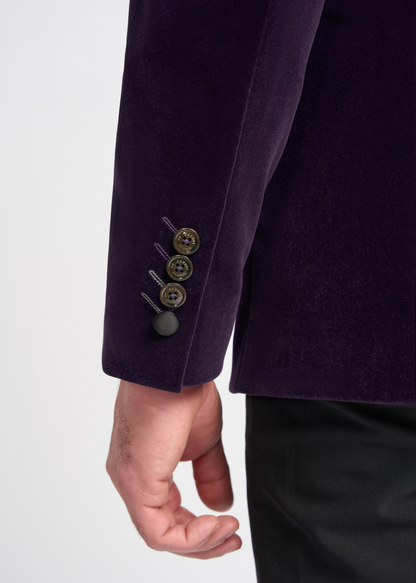 Cavani Rosa Purple Velvet Jacket