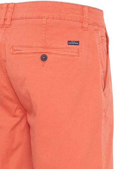 Red Chino Shorts For Men - Reverse Details