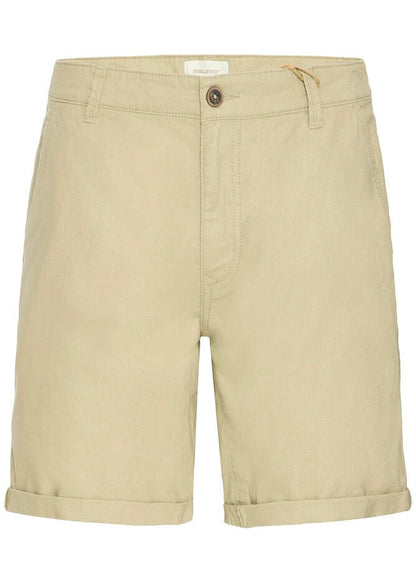 Woven Linen Blend Shorts Beige