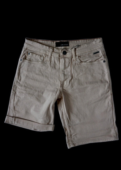 Denim Shorts Cream