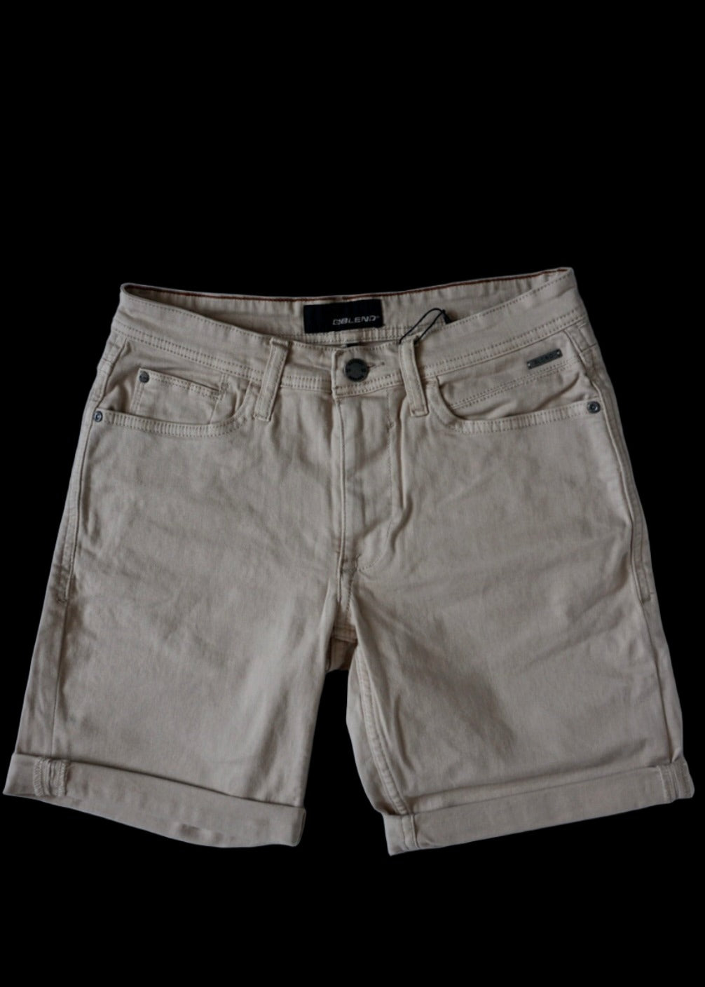 Denim Shorts Cream