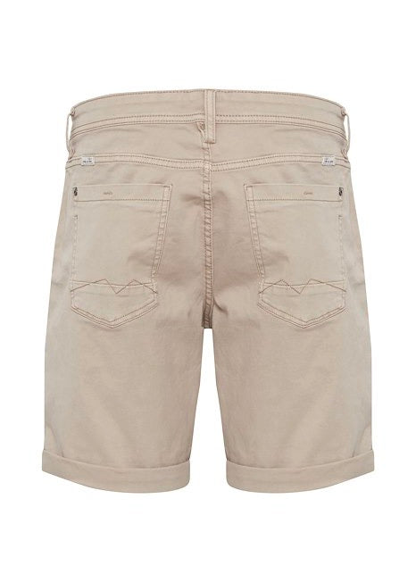 Men's Denim Shorts In Sand - Reverse