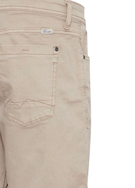 Men's Denim Shorts In Sand - Reverse Details