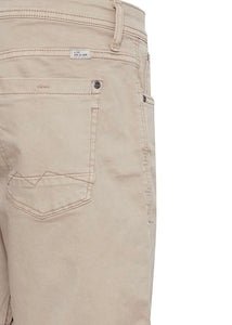 Men's Denim Shorts In Sand - Reverse Details