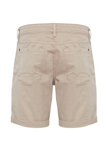 Men's Denim Shorts In Sand - Reverse