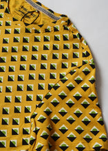 Load image into Gallery viewer, Diamond Pattern Mustard T-Shirt - Men&#39;s Summer Shirt - Men&#39;s T-Shirt - Details
