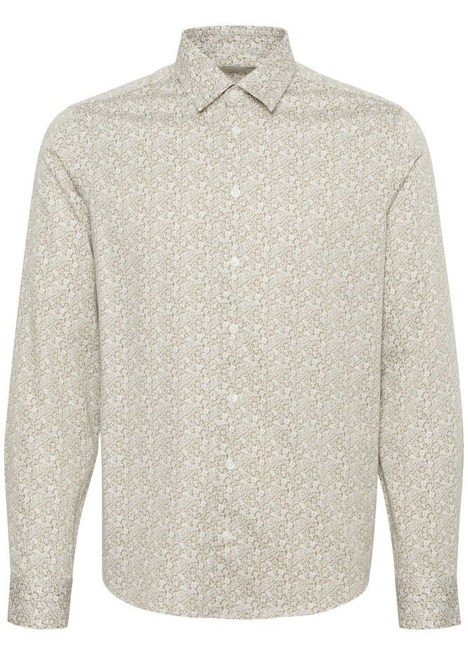 Floral Print Shirt Taupe