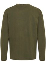 Grandad Collar Long Sleeve Tee Olive